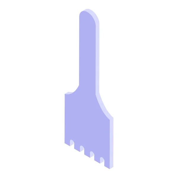 Icône de spatule de calligraphie, style isométrique — Image vectorielle
