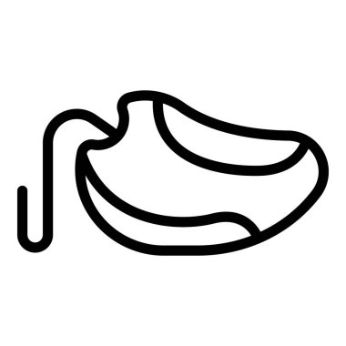 Geri çekilebilir köpek tasması ikonu, taslak biçimi