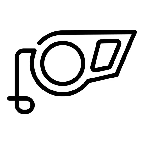 Fällbar hållare koppel ikon, kontur stil — Stock vektor