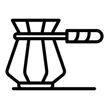 Türk kahvesi ikonu, özet tarzı