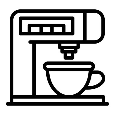 Ofis kahve makinesi simgesi, taslak biçimi