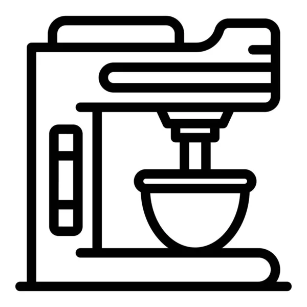 Icona macchina da caffè, stile contorno — Vettoriale Stock
