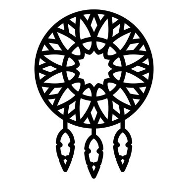 Sihirli rüya yakalayıcı ikonu, özet biçimi