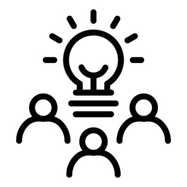 İnsanlar fikir simgesi, özet biçimi