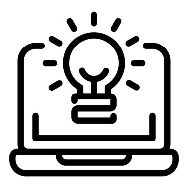 Parlak fikir simgesi, özet biçimi