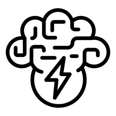 Çözüm fikri simgesi, özet biçimi