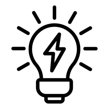 Harika fikir simgesi, özet biçimi