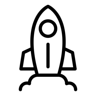 Roket fikri simgesi, özet biçimi