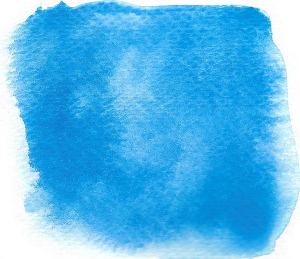 Absztrakt Akvarell Kékre Kézzel Festett Illusztráció — Stock Fotó