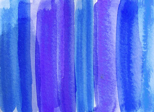 Blauer Abstrakter Aquarellhintergrund Handgezeichnete Illustration — Stockfoto