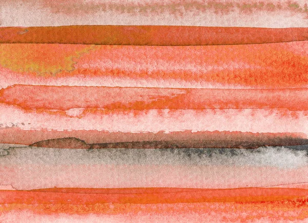 Fond Aquarelle Abstrait Orange Illustration Dessinée Main — Photo
