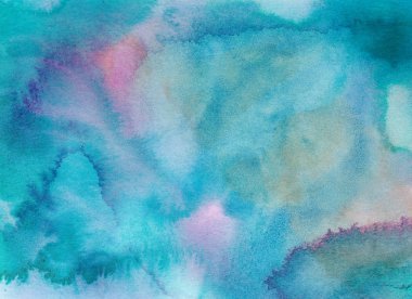 Suluboya arka plan. El çizimi boyalı