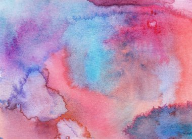 Suluboya arka plan. El çizimi boyalı