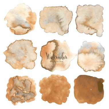 Suluboya arka plan. Suluboya öğesi kartı için. Vektör çizim.