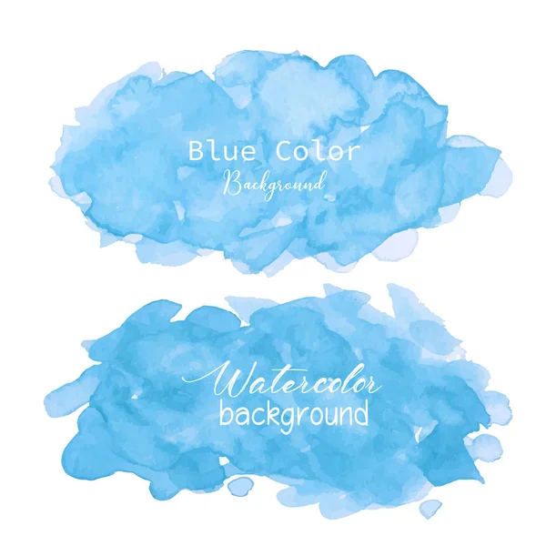 Fundo Aquarela Abstrato Azul Elemento Aquarela Para Cartão Ilustração Vetorial —  Vetores de Stock