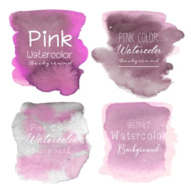 Pembe suluboya arka plan. Vektör çizim.