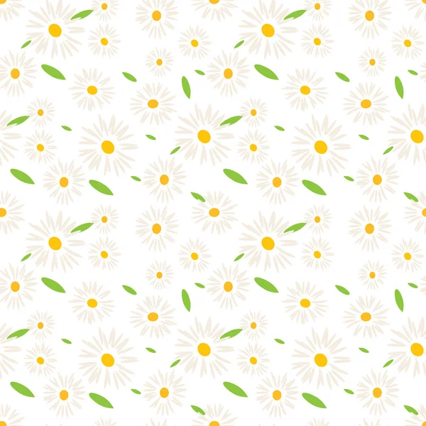 Fondo Patrón Sin Costura Flor Ilustración Vectorial — Vector de stock