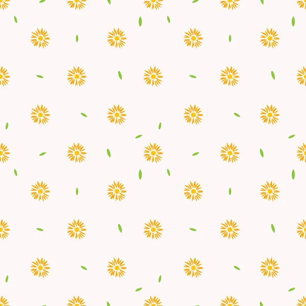Flower Seamless Pattern Background Vector Illustration — Stock Vector