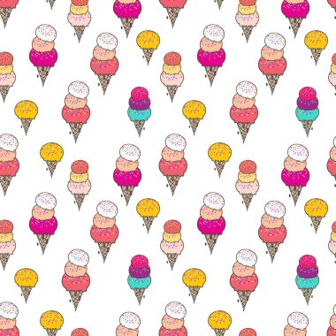 Dondurmanın pürüzsüz arkaplanı güzelmiş. Vektör illüstrasyonu.