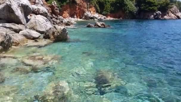 希腊海岛的海湾看法 — 图库视频影像