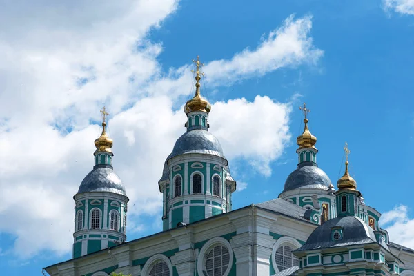 Smolensk Rusya Federasyonu Varsayım Katedral Kilisesi Uspenskiy Katedrali Yakın Çekim — Stok fotoğraf