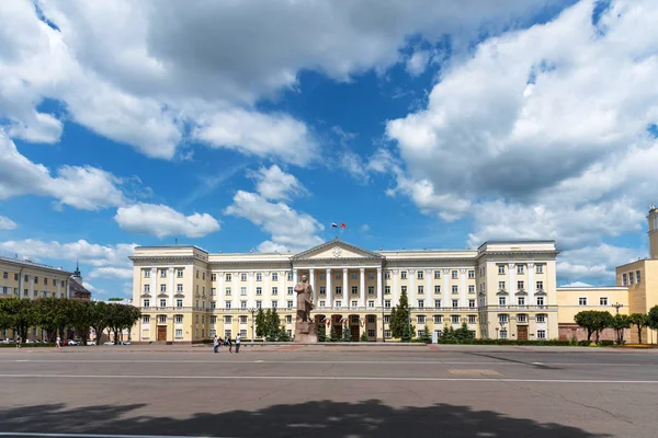 Smolensk Russia Giugno 2018 Piazza Lenin Monumento Lenin Amministrazione Della — Foto Stock