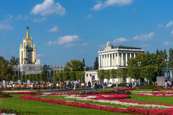 Moskva Ryssland September 2018 Pavilion Zerno Och Pavilion Optik Vdnkh — Stockfoto