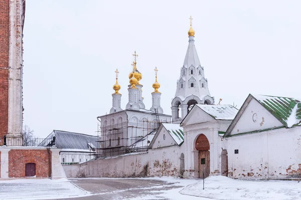 Ριαζάν Ρωσίας Ιανουαρίου 2018 Χειμώνα Θέα Του Κρεμλίνου Ριαζάν Καθεδρικός — Φωτογραφία Αρχείου