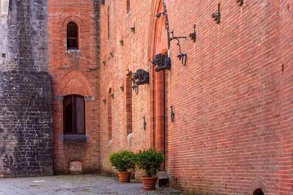 Regione Del Chianti Aprile 2018 Castello Brolio Castello Rurale Palazzo — Foto Stock