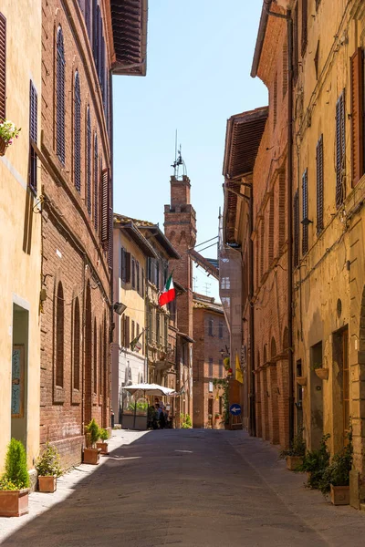 Buonconvento Itálie Dubna 2018 Buonconvento Jedna Nejkrásnějších Vesnic Itálie Ulice — Stock fotografie
