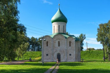 Pereslavl-Zalessky, Rusya-5 Ağustos 2018: Spaso-Preobrazhensky Katedrali, Pereslavl-Zalessky, Rusya 'nın altın halkası.