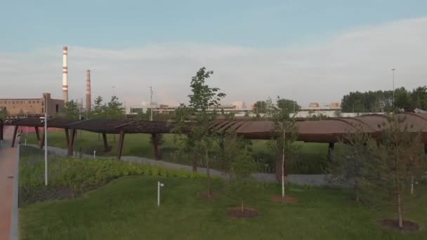 Moskva Rusko Května 2019 Malebný Letecký Výhled Park Tiufielieva Roshcha — Stock video