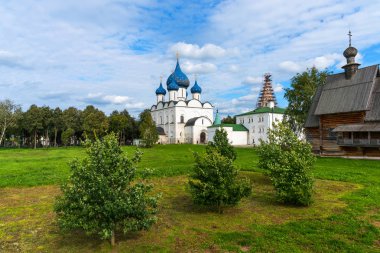 Suzdal, Rusya'da Suzdal Kremlin panoramik görünümü. Rusya'nın Altın Yüzüğü