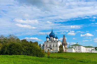 Suzdal, Rusya'da Suzdal Kremlin panoramik görünümü. Rusya'nın Altın Yüzüğü