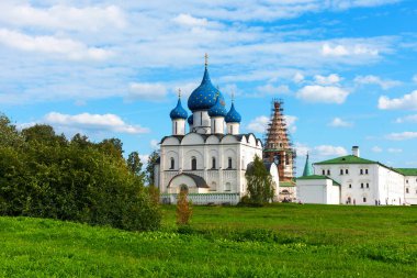 Suzdal, Rusya'da Suzdal Kremlin panoramik görünümü. Rusya'nın Altın Yüzüğü