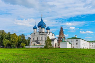 Suzdal, Rusya'da Suzdal Kremlin panoramik görünümü. Rusya'nın Altın Yüzüğü