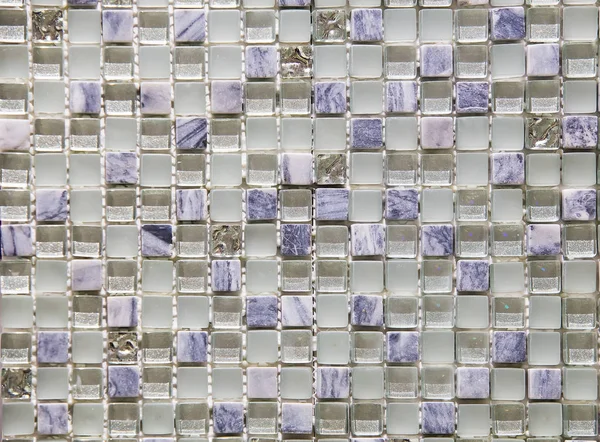 Pequenas Telhas Mosaico Para Paredes Fechar Fundo — Fotografia de Stock