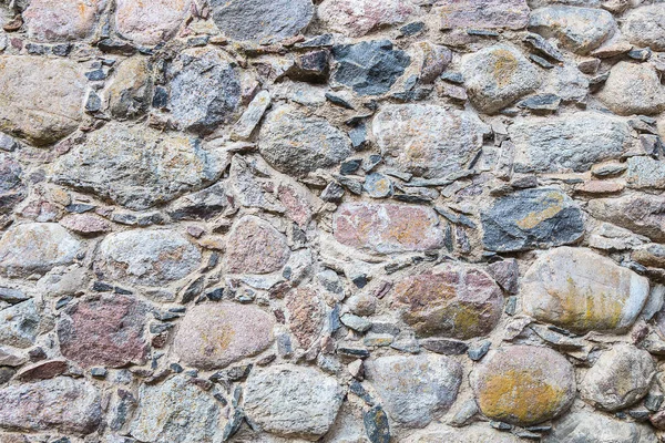 Stone Wall Rough Unprocessed Stones Background — Stock Photo, Image