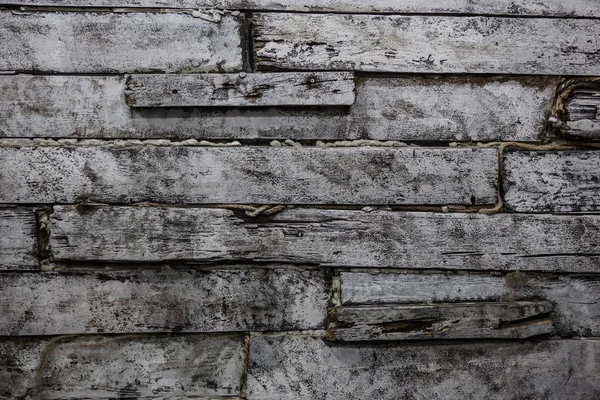 Стена Старых Окрашенных Досок Фон — стоковое фото