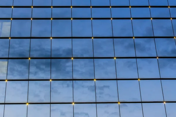 Fachada Moderno Edificio Oficinas Futurista Antecedentes Cerca — Foto de Stock