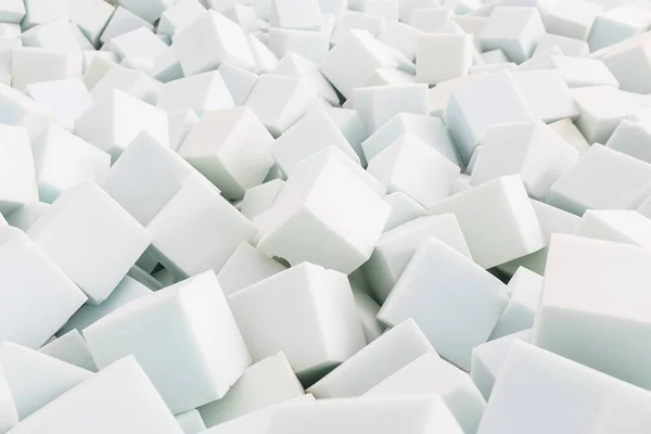 Cubes Blancs Caoutchouc Mousse Dans Une Salle Gym — Photo
