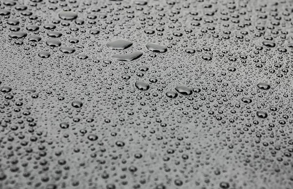 Waterdruppels Glazen Oppervlak Closeup — Stockfoto
