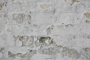 Taş duvar arka plan bakış beyaz doğal eski doku sıvalı