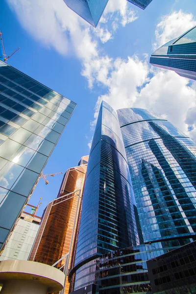 Höga Byggnader Moskva Businesscenter Moskva Stad — Stockfoto