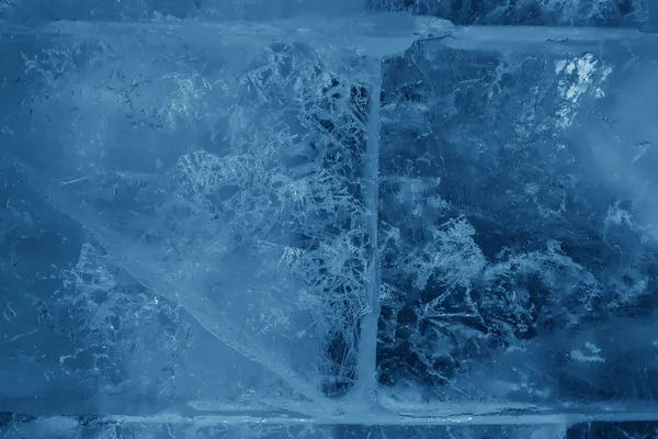 Eis Transparente Wand Aus Rechteckigen Blöcken — Stockfoto