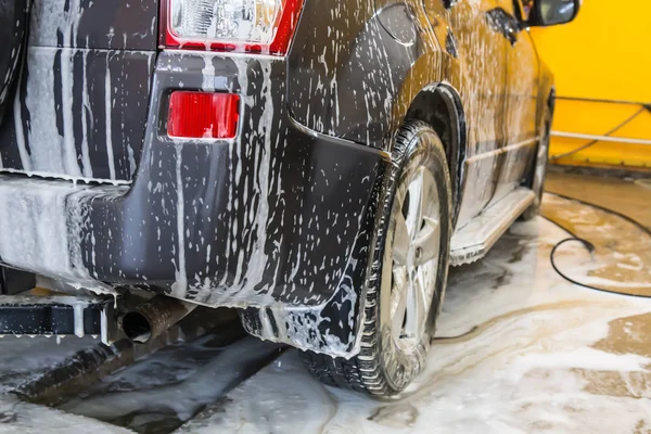 Car in penalty fee on car wash — Stock Photo, Image