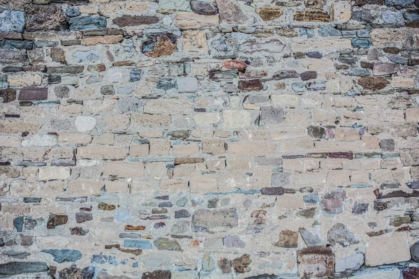 Alte Ziegelmauer Aus Grobem Stein Hintergrund — Stockfoto