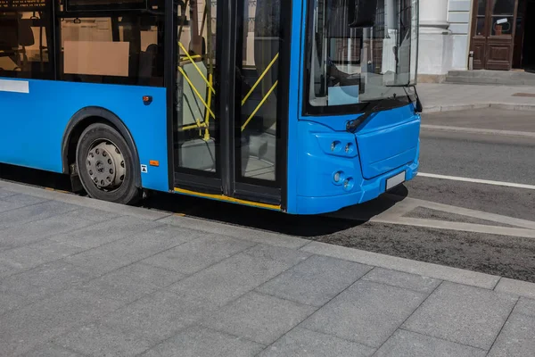 Autobús Urbano Largo Calle — Foto de Stock