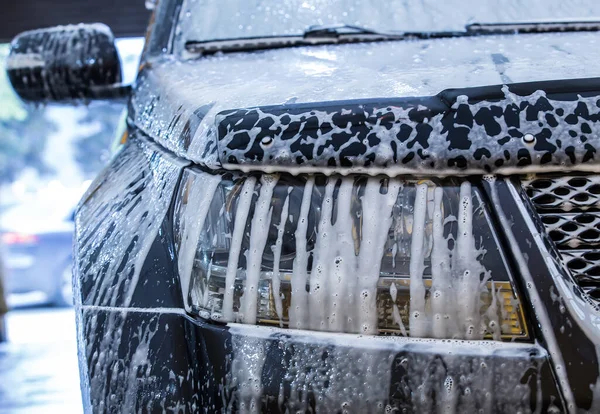 Auto Auto Wassen Boete Closeup — Stockfoto