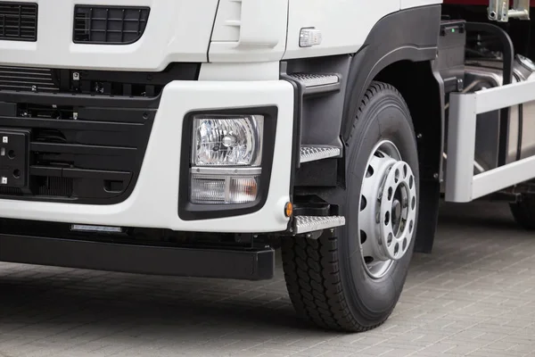 Big New Truck Sale Truck Dealer Close Detail — Stock Photo, Image